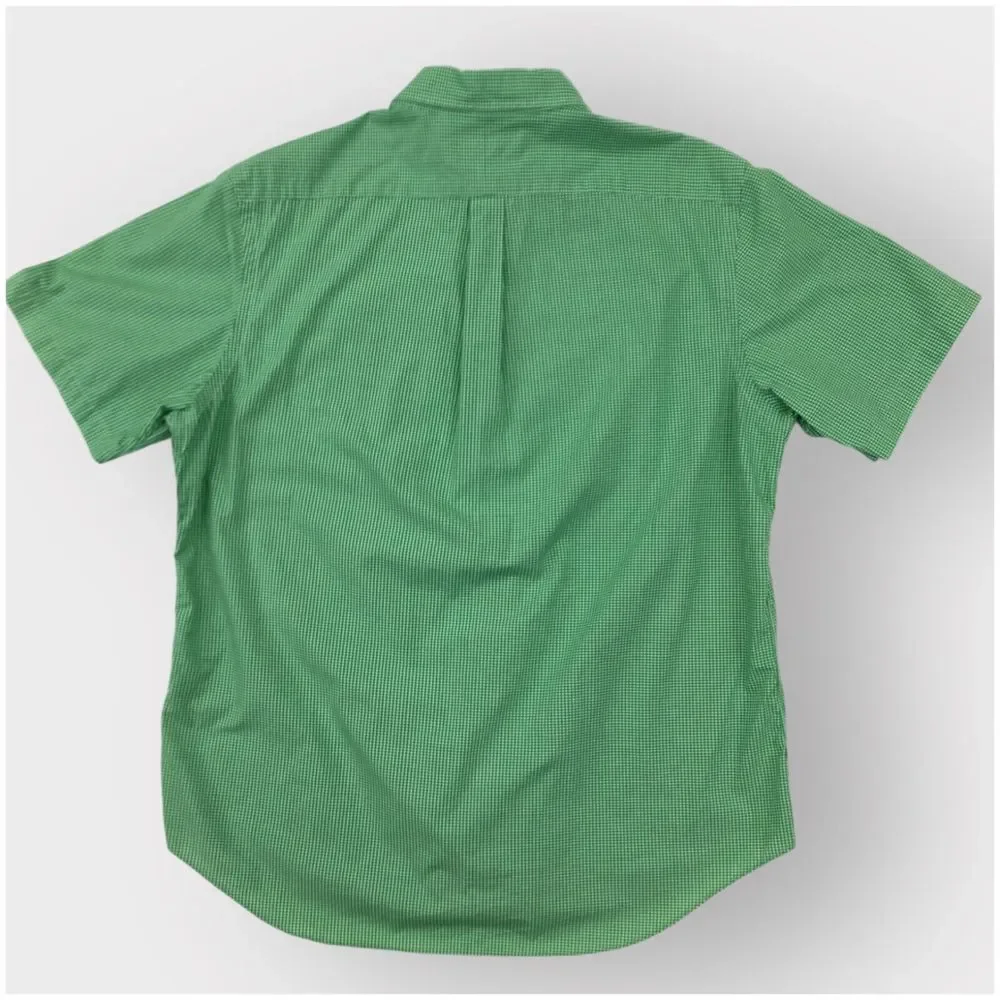 Ralph‎ Lauren Shirt Mens Size XL Green Tablecloth Oxford Classic Fit Cotton Pony